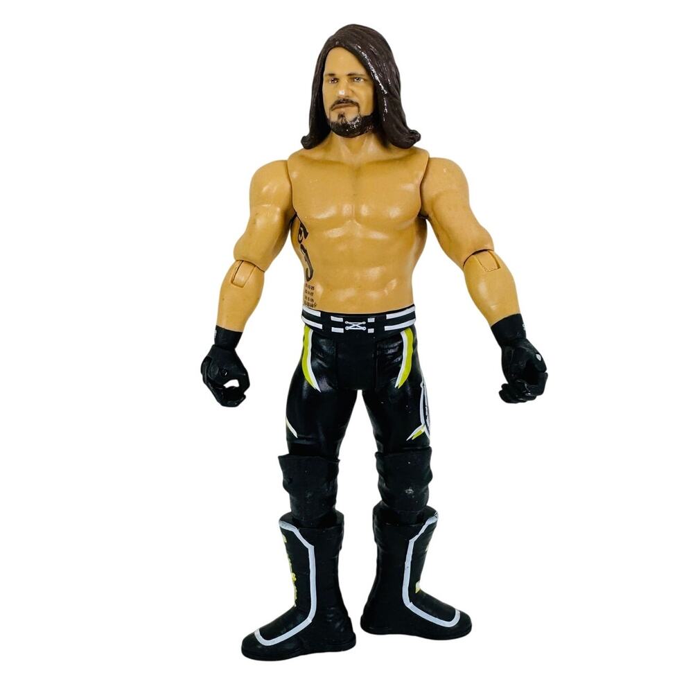 5‎ for $25| Mattel WWE AJ Styles Phenomenal 1 Black & Green Gear 6.75" Figure